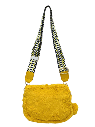 Wholesaler Emma Dore (Sacs) - Fur shoulder bag with pompom