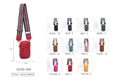 Wholesaler Emma Dore (Sacs) - Bag/wallet with fabric shoulder strap