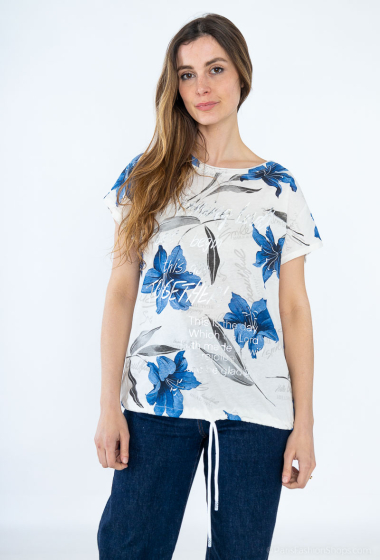 Wholesaler Emma Dore - Printed top with inscription and print