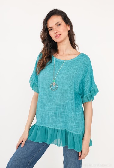 Wholesaler Emma Dore - Bi-material tunic