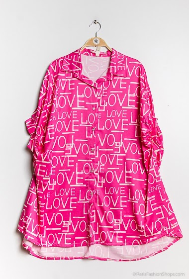 Wholesaler Emma Dore - Buttonned tunic with writings