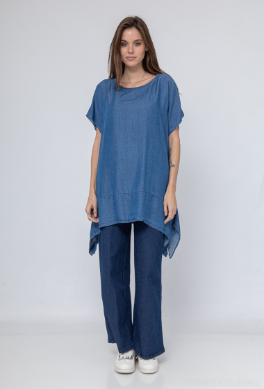 Großhändler Emma Dore - Asymmetrische Jeanstunika
