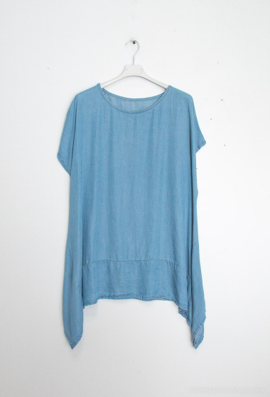 Wholesaler Emma Dore - Asymmetric denim tunic