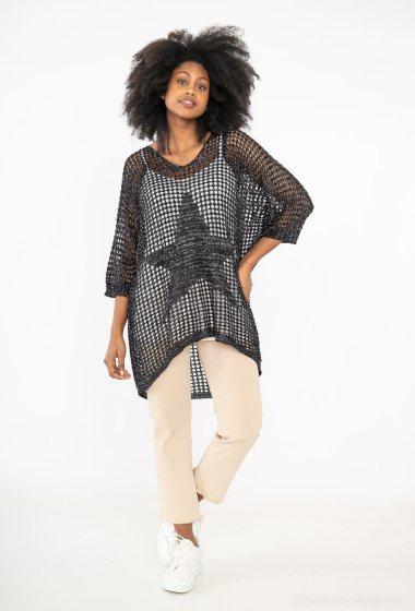 Wholesaler Emma Dore - Knitted tunic with star