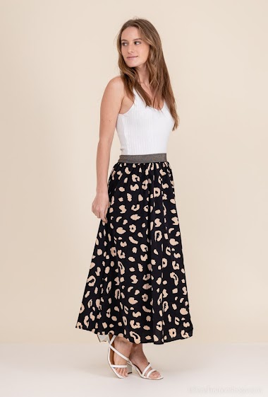 Wholesaler Emma & Ella - Printed long skirt