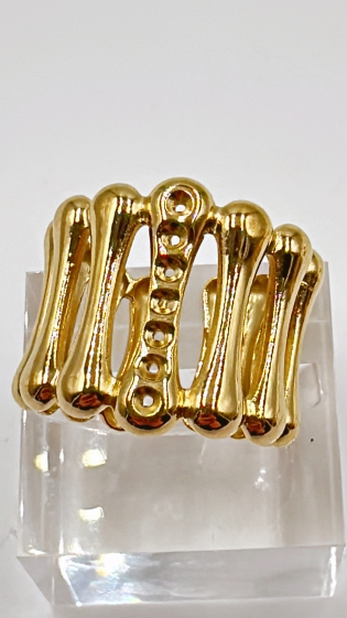 Wholesaler EMMASH BIJOUX - ADJUSTABLE STAINLESS STEEL RING