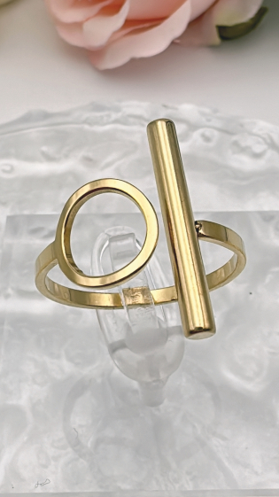 Wholesaler EMMASH BIJOUX - ADJUSTABLE STAINLESS STEEL RING