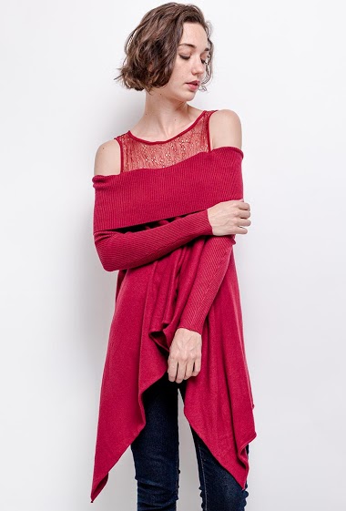 Wholesaler ENZORIA - Tunic with lace