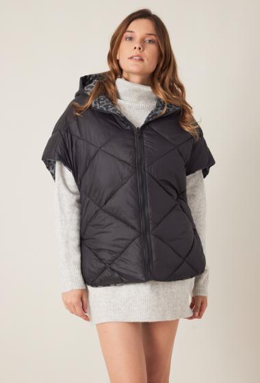 Sleeveless reversible cape down jacket ESCANDELLE Paris Paris