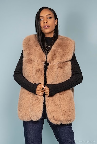Wholesaler ESCANDELLE Paris - Sleeveless faux fur