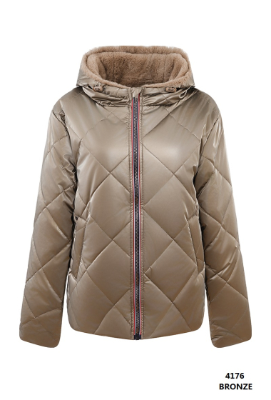 Wholesaler ESCANDELLE Paris Grande Taille - Reversible quilted fur coat