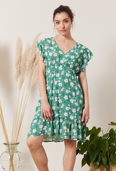 Wholesaler Escandelle - Short wrap dress