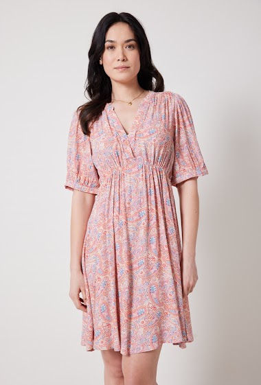 Wholesaler Escandelle - Short printed dress