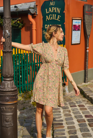 Wholesaler ESCANDELLE Paris - Short printed dress