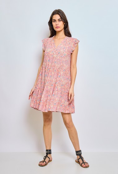 Wholesaler ESCANDELLE Paris - Short printed dress