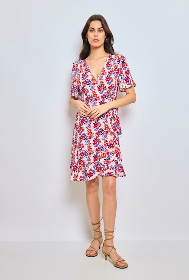 Wholesaler Escandelle - Printed wrap dress