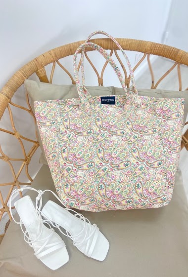 Wholesaler ESCANDELLE Paris - Soft cashmere pattern tote bag