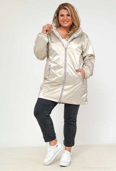 Wholesaler ESCANDELLE Paris Grande Taille - Mid-length waterproof jacket - Plus size