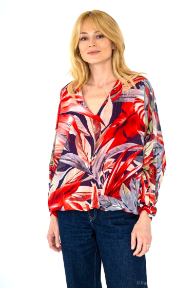 Wholesaler Esperance - Lurex print blouse