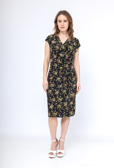 Wholesaler Esperance - Floral print wrap dress