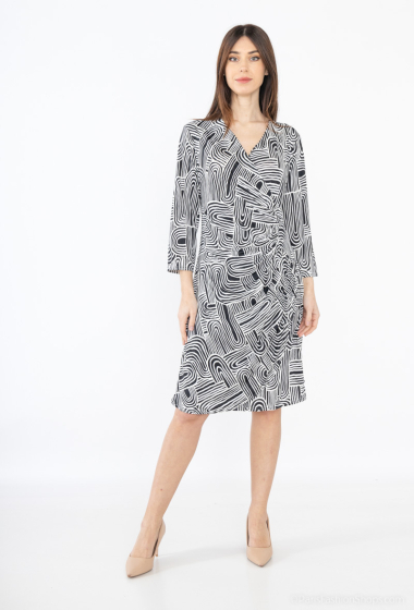Wholesaler Esperance - Printed wrap dress