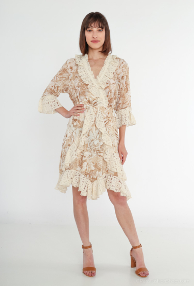 Großhändler ESPRIT JESSICA - Kurzes Kleid im Bohemian-Stil mit Muster
