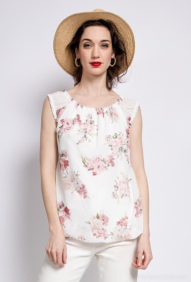 Großhändler Estee Brown - Bluse mit Blumendruck