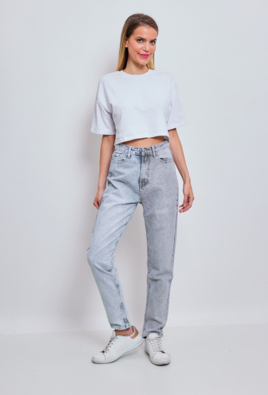 Großhändler Estee Brown - Gerade Jeans mit hohem Bund