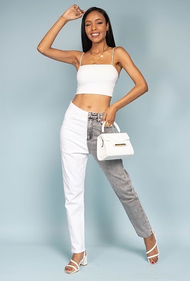 Wholesaler Estee Brown - Mom jeans Two-coloured