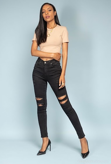 Wholesaler Estee Brown - Ripped skinny jeans