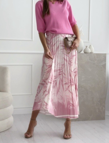 Grossiste Estee Brown - Jupe longue plissée imprimée
