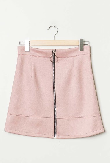 Wholesaler Estee Brown - Suede zip skirt