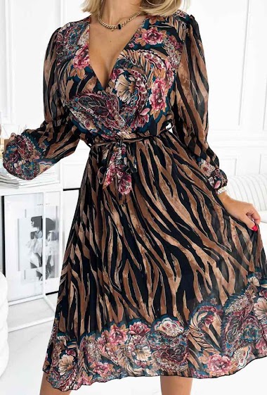 Wholesaler Estee Brown - Leopard printed wrap dress