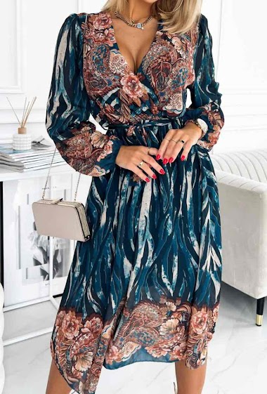 Großhändler Estee Brown - Leopard printed wrap dress