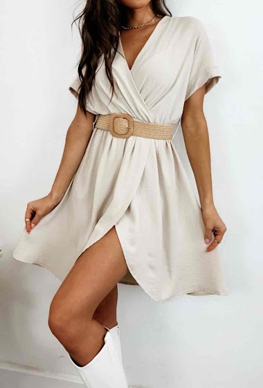 Wholesalers Estee Brown - Short dress with a belt