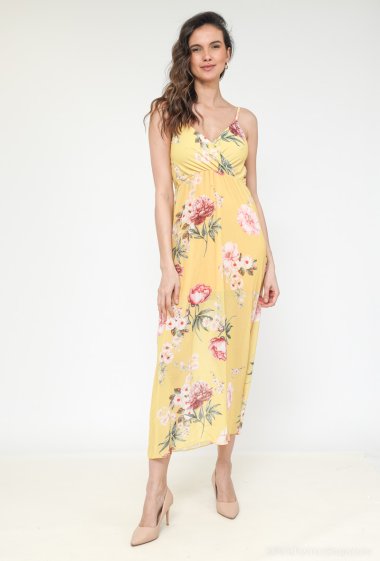 Wholesalers Estee Brown - Long floral dress with straps