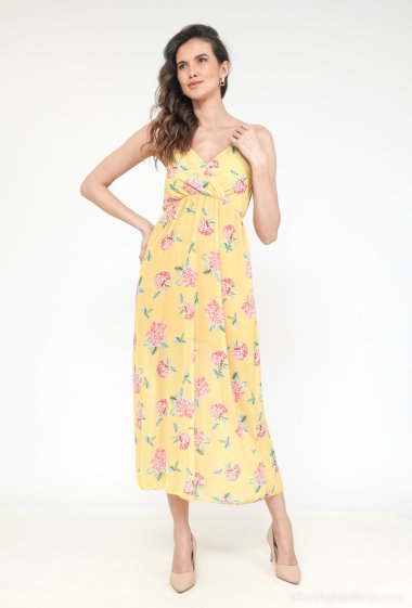 Wholesalers Estee Brown - Long floral dress with straps