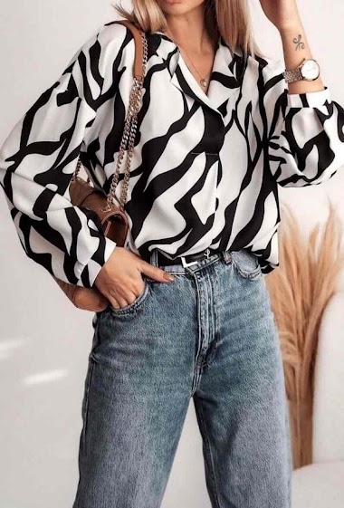 Wholesaler Estee Brown - Printed blouse top