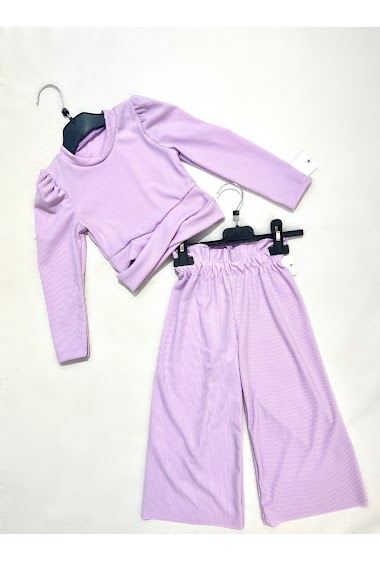 Wholesalers Esther Casual - Bow top and matching pants set
