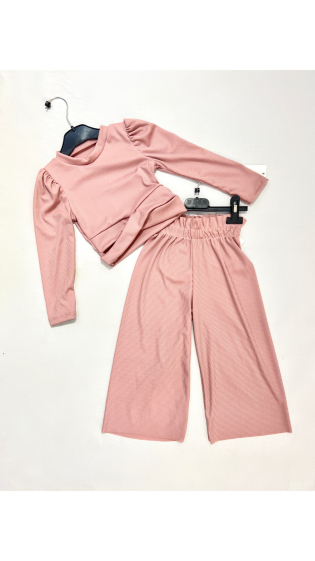 Wholesaler Esther Casual - Bow top and matching pants set