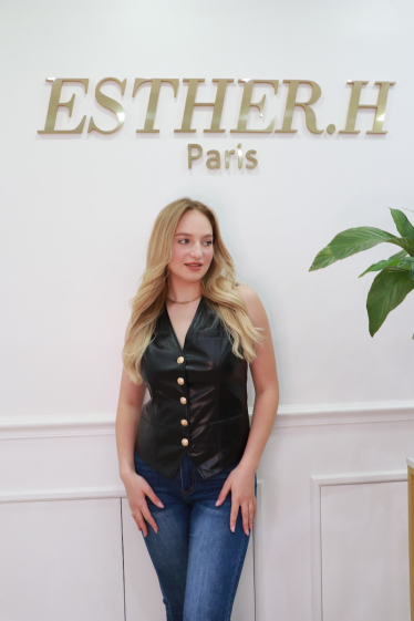 Wholesaler Esther.H Paris - Vegan leather trousers