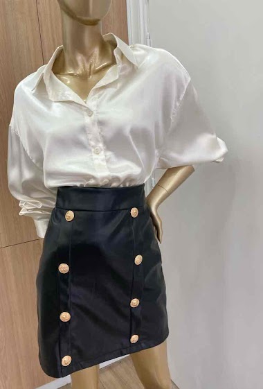 Wholesaler Esther.H Paris - Faux leather skirt
