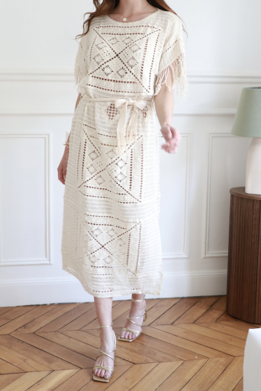Wholesaler Esther.H Paris - Bohemian knit dress