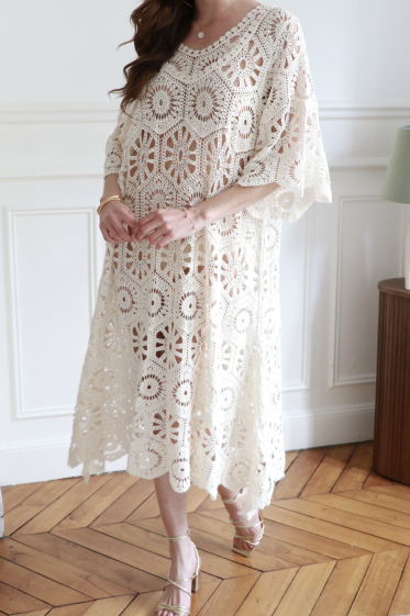 Wholesaler Esther.H Paris - Bohemian knit dress