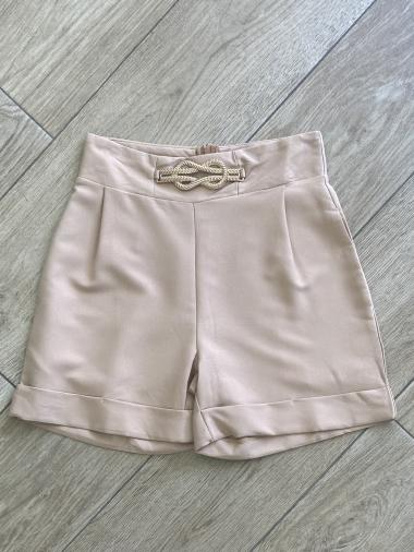 Wholesaler Esther.H Paris - Shorts with golden buckle