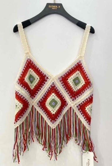 Wholesaler Esther.H Paris - Bicolor crochet top