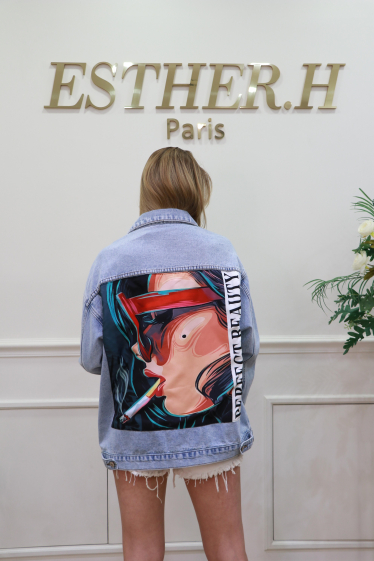 Wholesaler Esther.H Paris - Short denim jacket