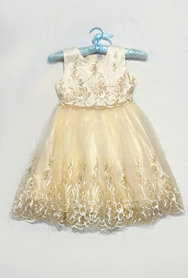 Ceremony dress with embroidery
