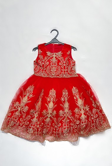 Red ceremony dress