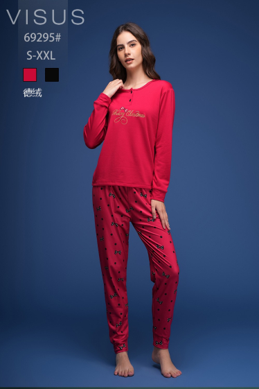 Wholesaler ESTHER QUEEN - Fleece microfiber pajamas set